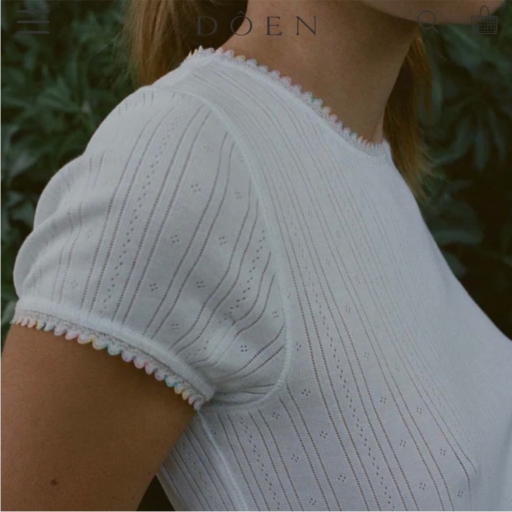 SOLD / Price firm NWOT Doen Vivi tee in salt - Picture 4 of 9
